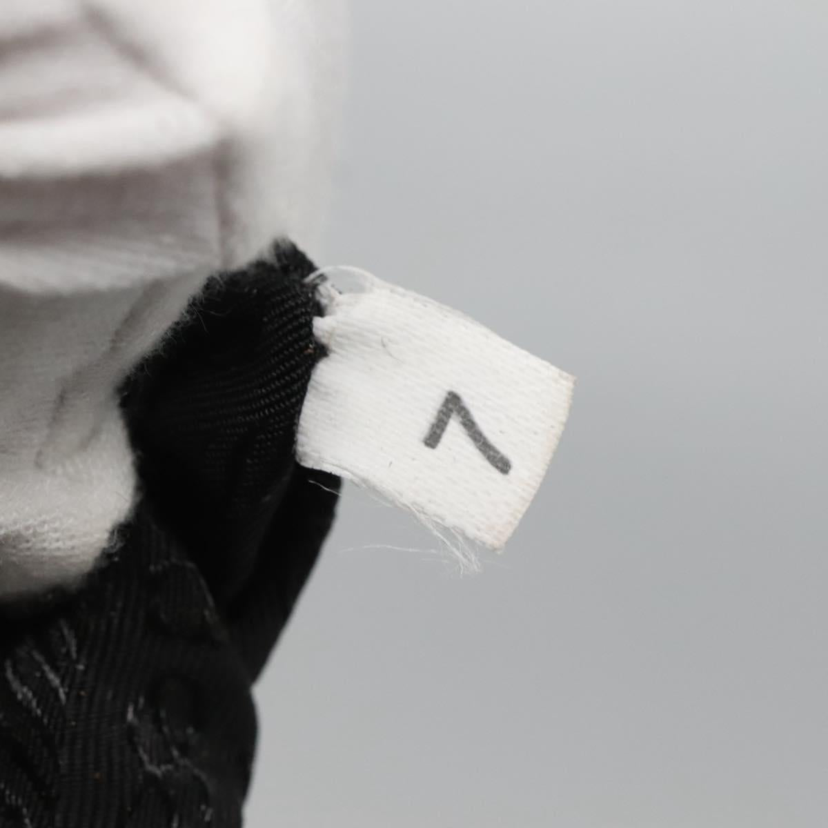 PRADA Tote Bag Nylon Khaki Silver Auth bs28692