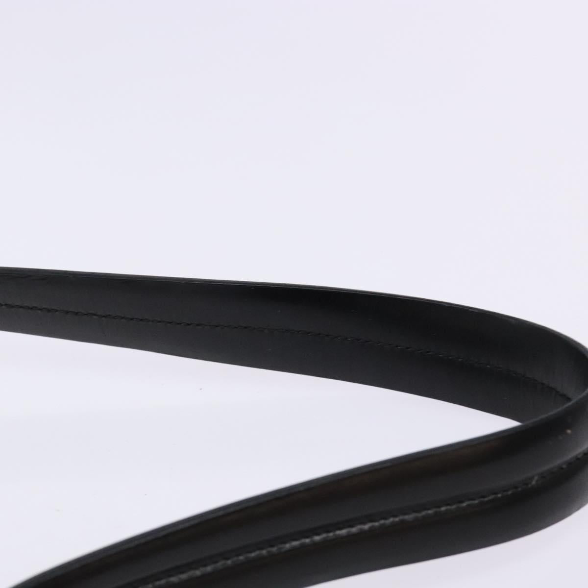 PRADA Shoulder Bag Canvas Leather Silver White Auth bs28706