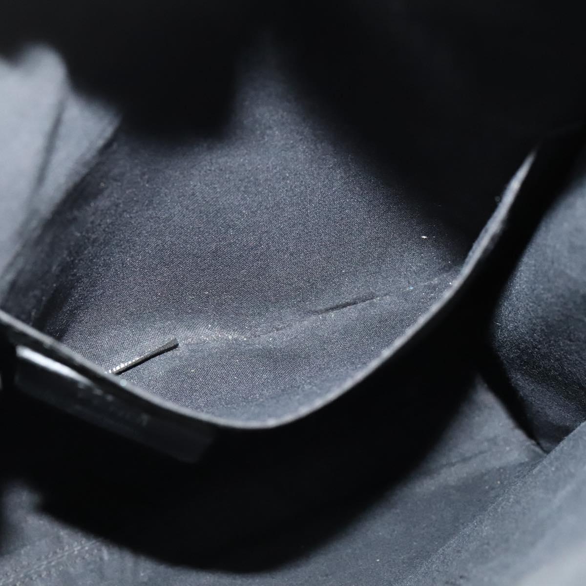 FENDI Zucca Canvas Shoulder Bag PVC Blue Silver Auth bs28711