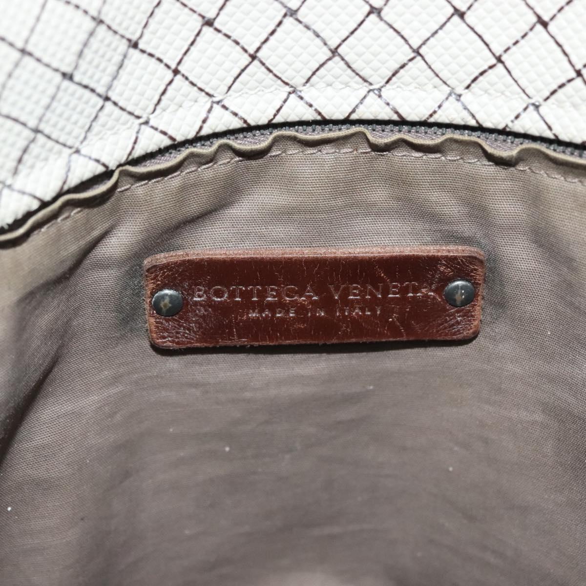 BOTTEGA VENETA Tote Bag PVC Leather Gray Auth bs28782