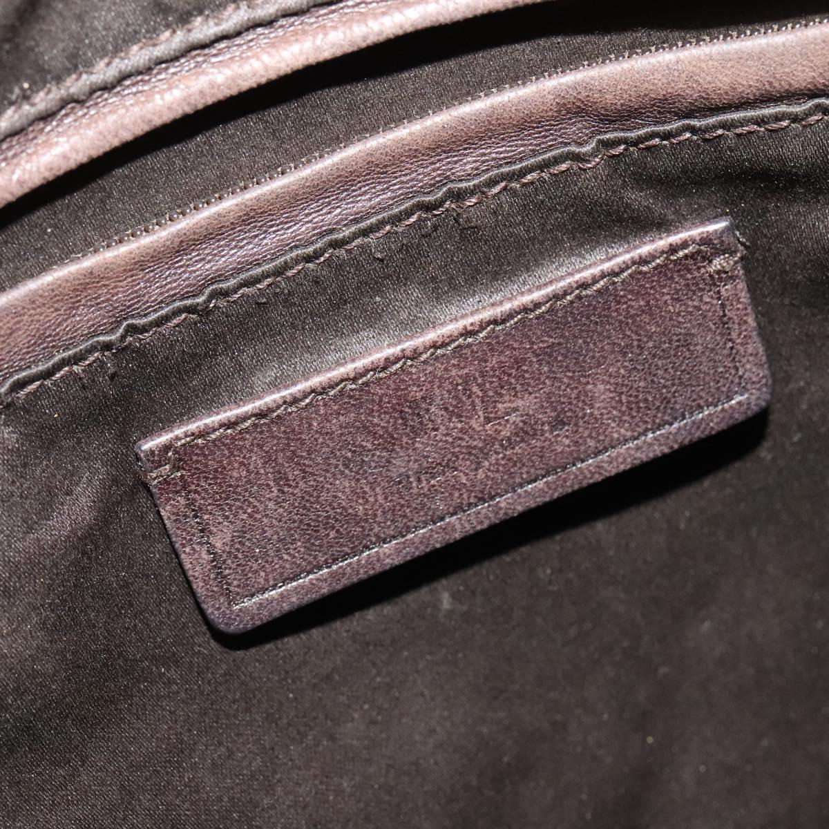 SAINT LAURENT Tote Bag Leather Beige Gold 169366 Auth bs28797