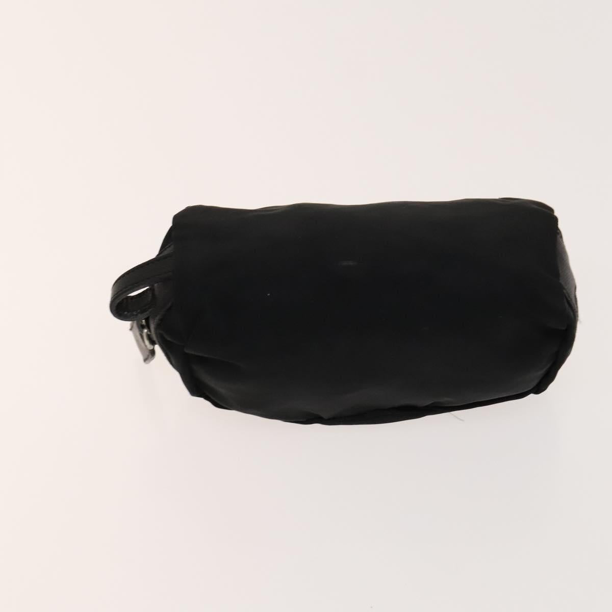 PRADA Pouch Nylon 4Set Black Pink yellow Auth bs28799