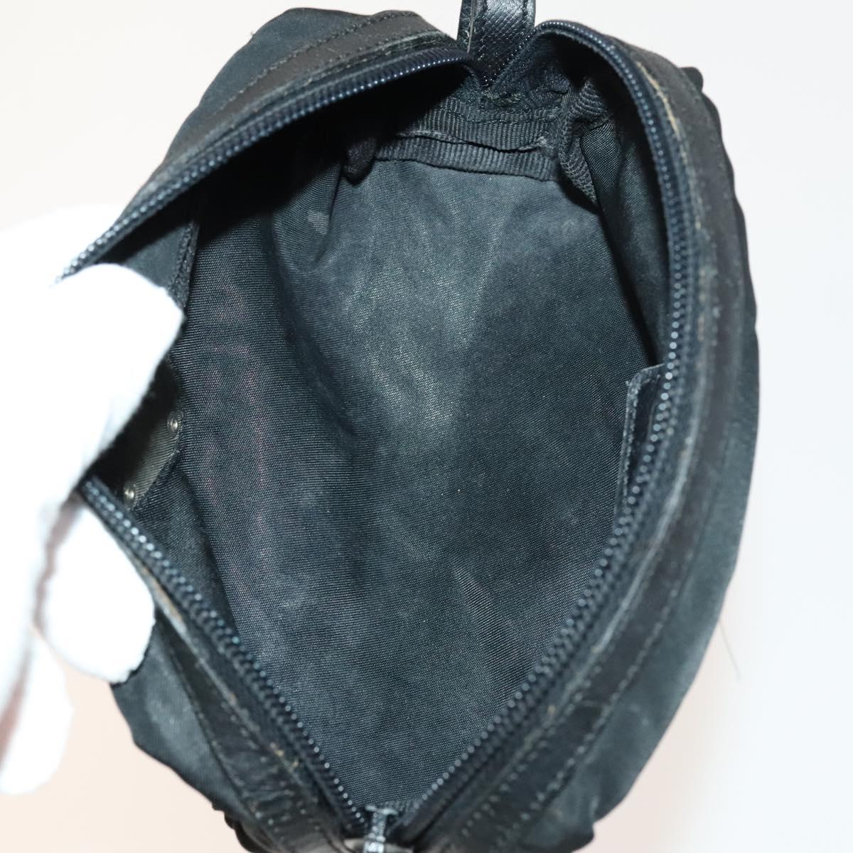 PRADA Pouch Nylon 4Set Black Pink yellow Auth bs28799