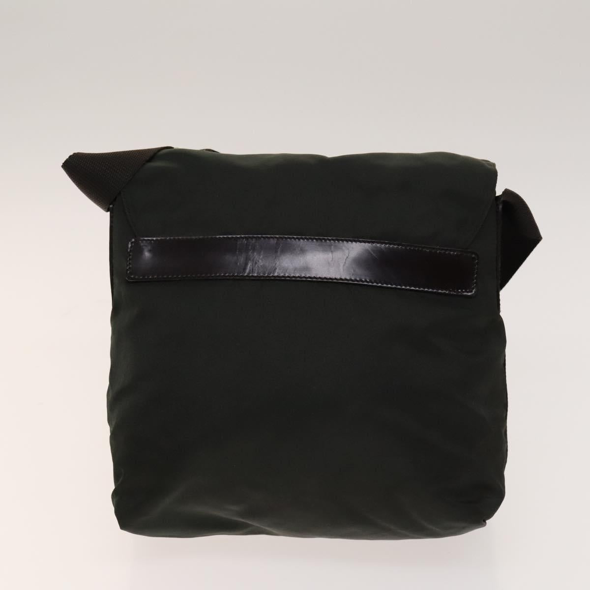 PRADA Bag Nylon 4Set Black Green Bordeaux Auth bs28803