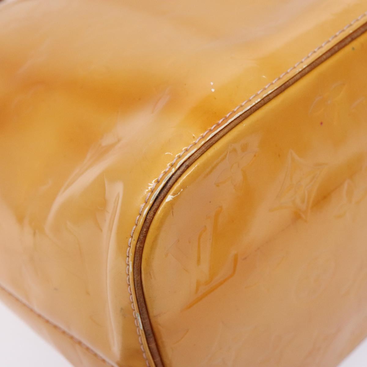 LOUIS VUITTON Monogram Vernis Houston Bag Marshmallow Pink M91302 Auth bs28810