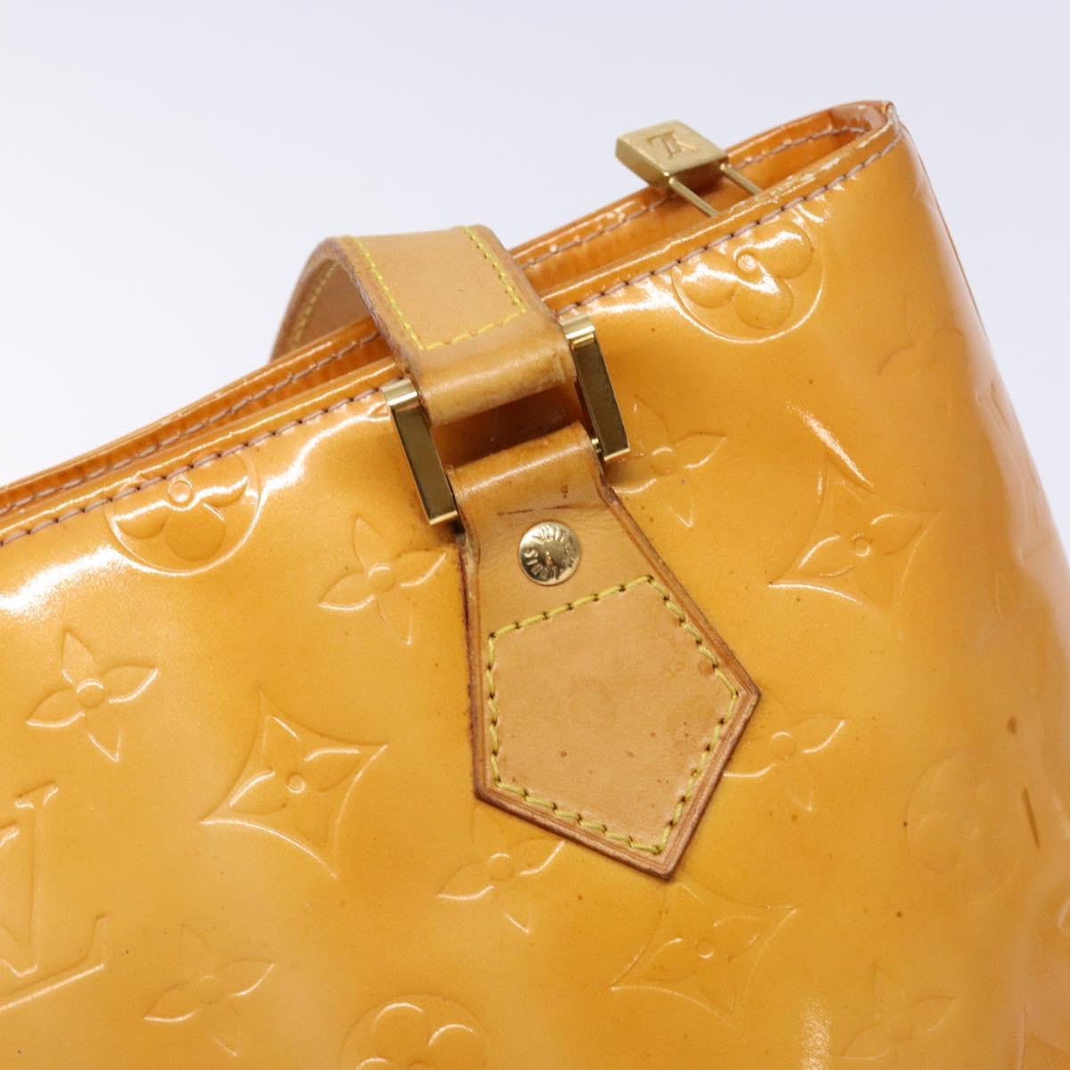 LOUIS VUITTON Monogram Vernis Houston Bag Marshmallow Pink M91302 Auth bs28810