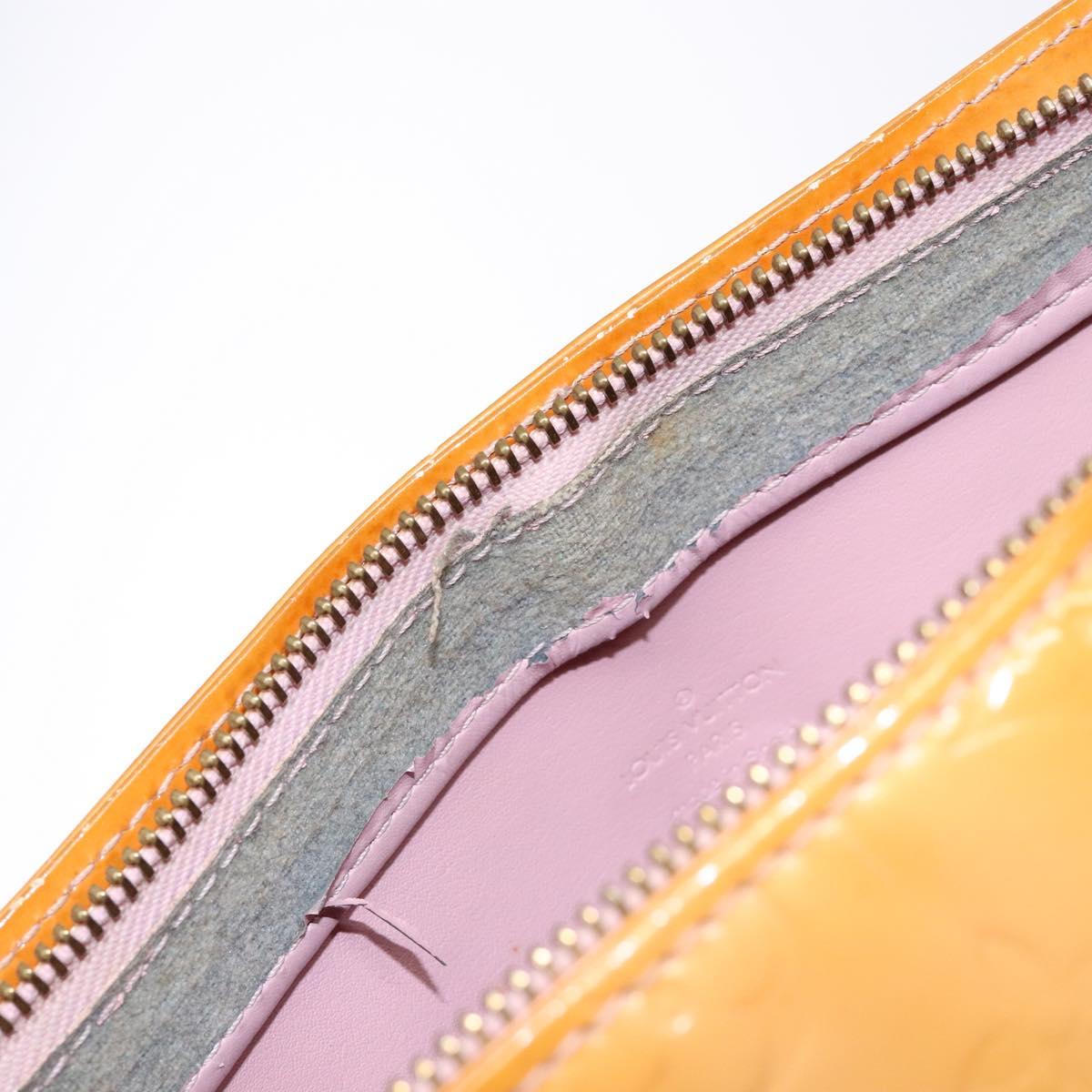 LOUIS VUITTON Monogram Vernis Houston Bag Marshmallow Pink M91302 Auth bs28810