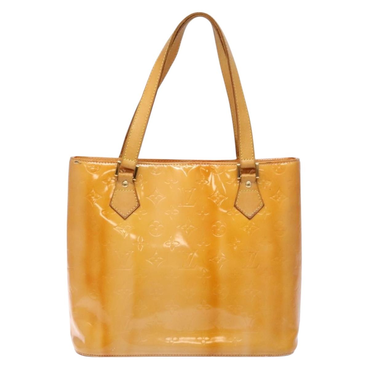 LOUIS VUITTON Monogram Vernis Houston Bag Marshmallow Pink M91302 Auth bs28810