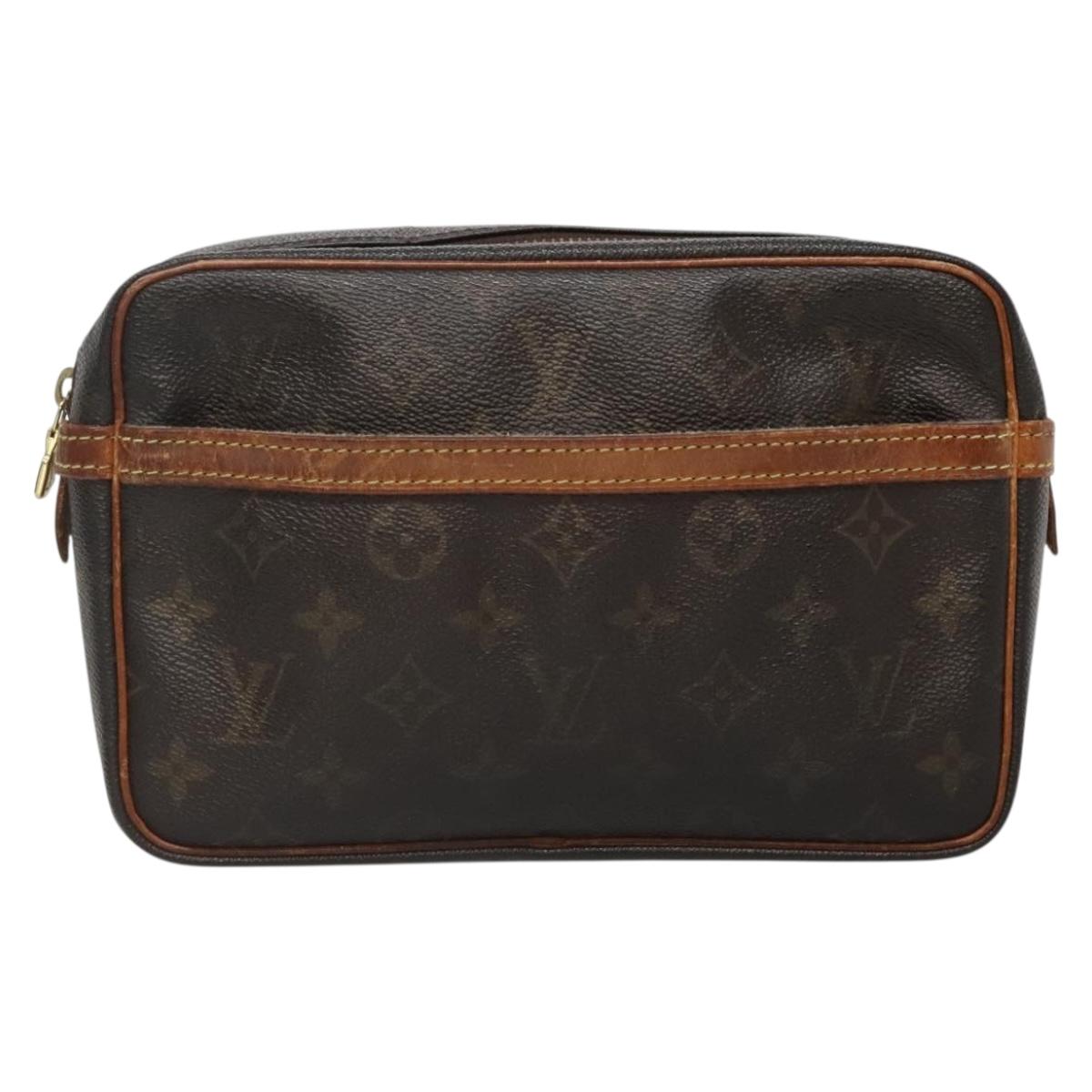 LOUIS VUITTON Monogram Compiegne 23 Clutch Bag M51847 LV Auth bs28818