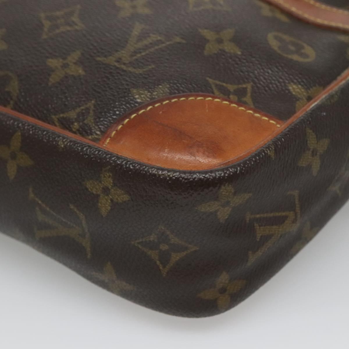LOUIS VUITTON Monogram Compiegne 28 Clutch Bag M51845 LV Auth bs28819