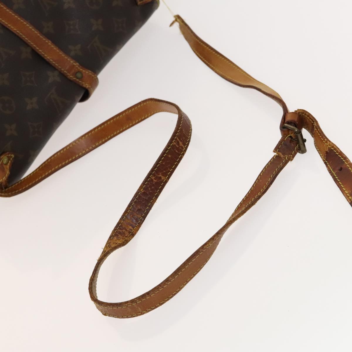 LOUIS VUITTON Monogram Saumur 30 Shoulder Bag M42256 LV Auth bs28820