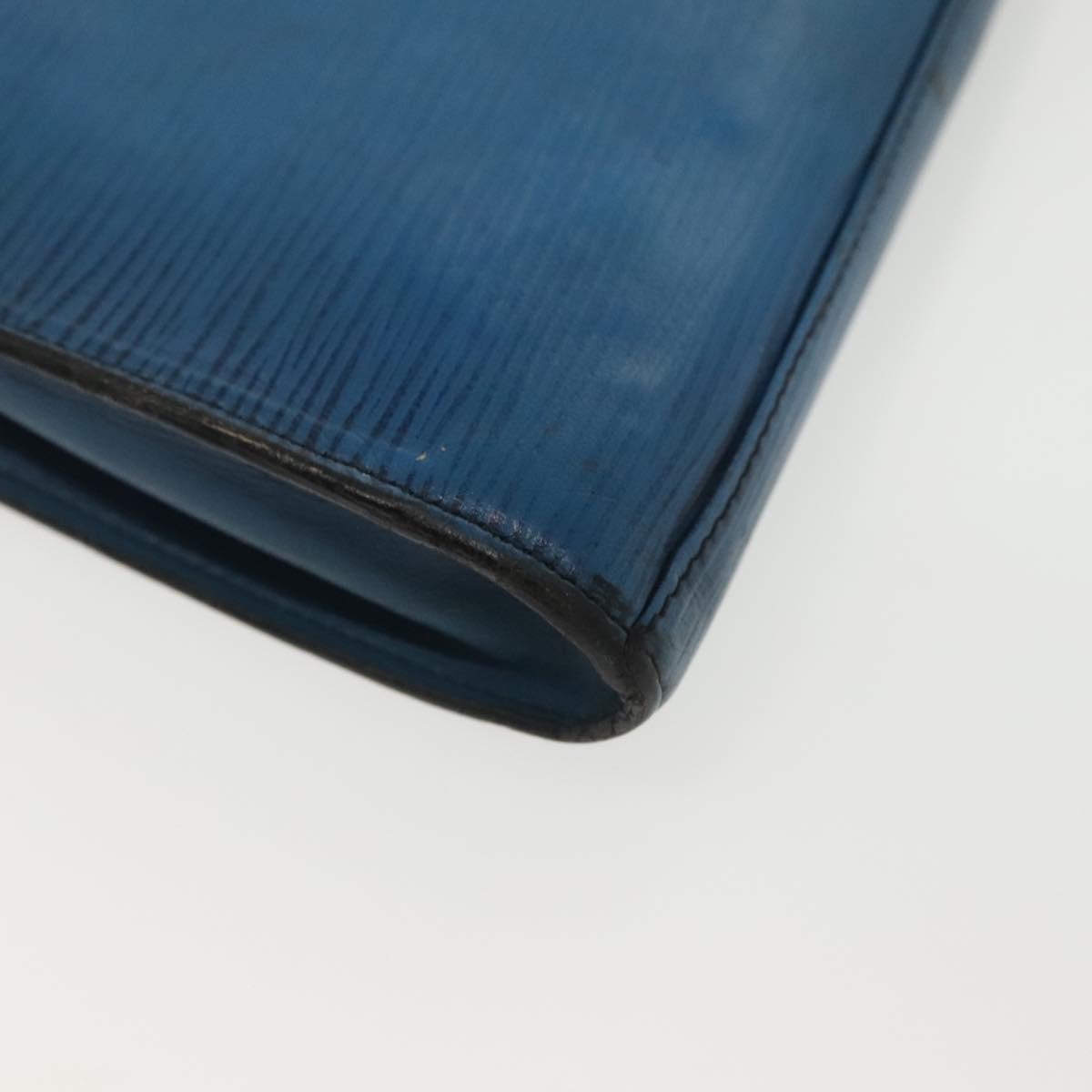LOUIS VUITTON Epi Art Deco Clutch Bag Blue M52635 LV Auth bs28832