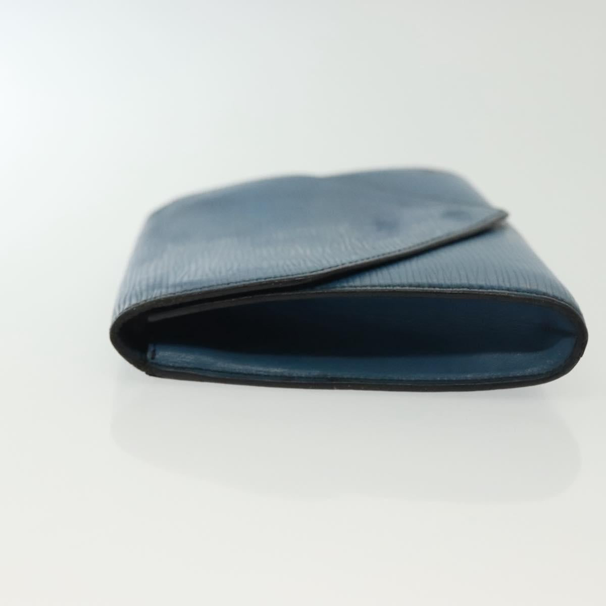 LOUIS VUITTON Epi Art Deco Clutch Bag Blue M52635 LV Auth bs28832