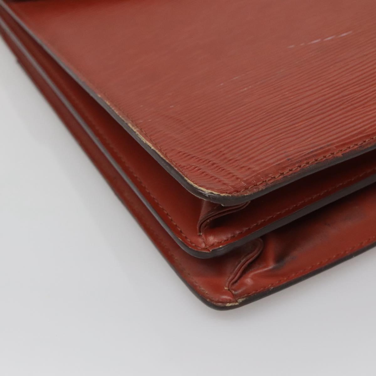 LOUIS VUITTON Epi Serviette Conseiller Briefcase Brown M54423 LV Auth bs28836