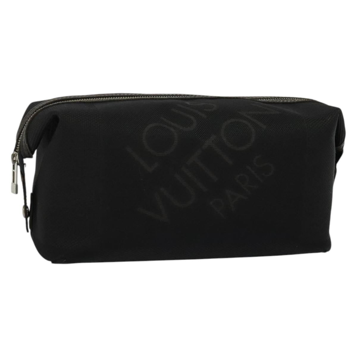 LOUIS VUITTON Damier Geant Trousse Albatross Bag Black Noir M93091 Auth bs28837