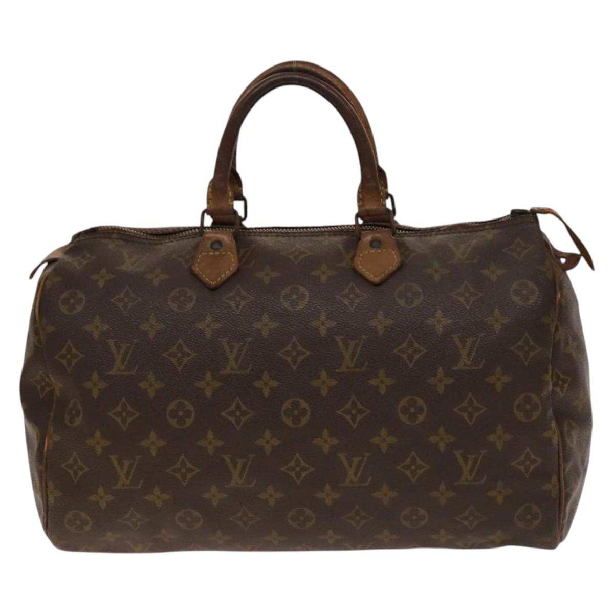 LOUIS VUITTON Monogram Speedy 35 Hand Bag M41524 LV Auth bs28843