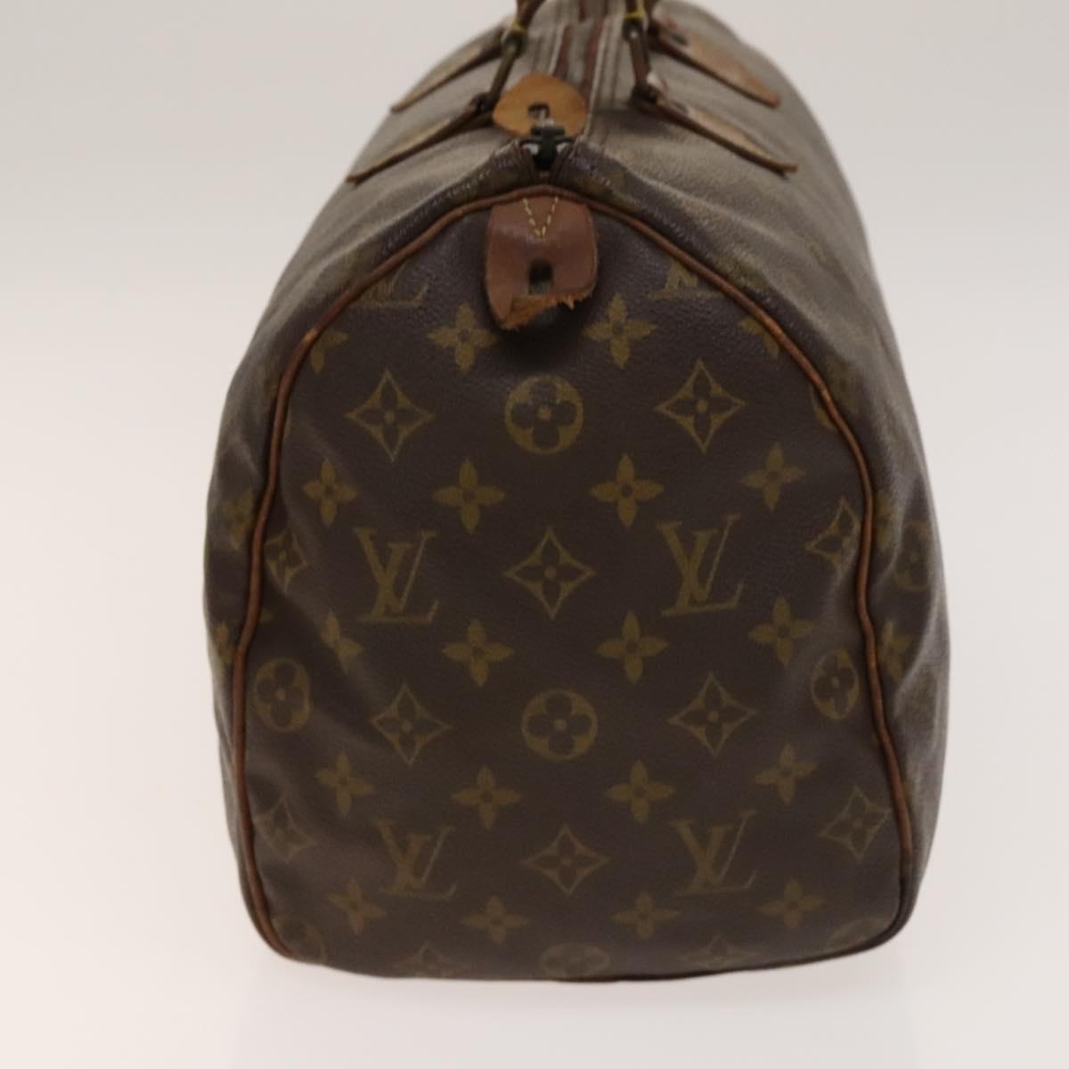 LOUIS VUITTON Monogram Speedy 35 Hand Bag M41524 LV Auth bs28843