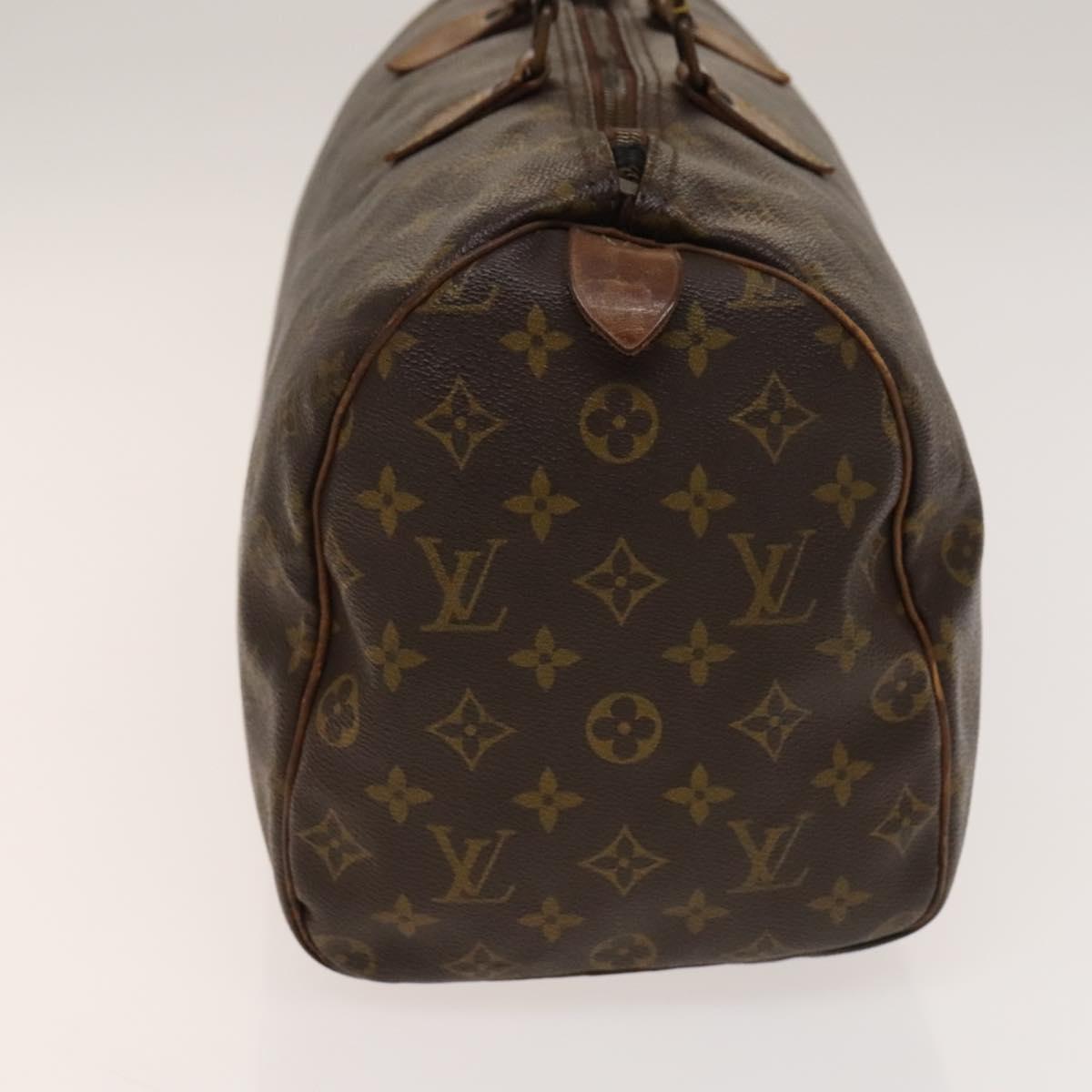 LOUIS VUITTON Monogram Speedy 35 Hand Bag M41524 LV Auth bs28843