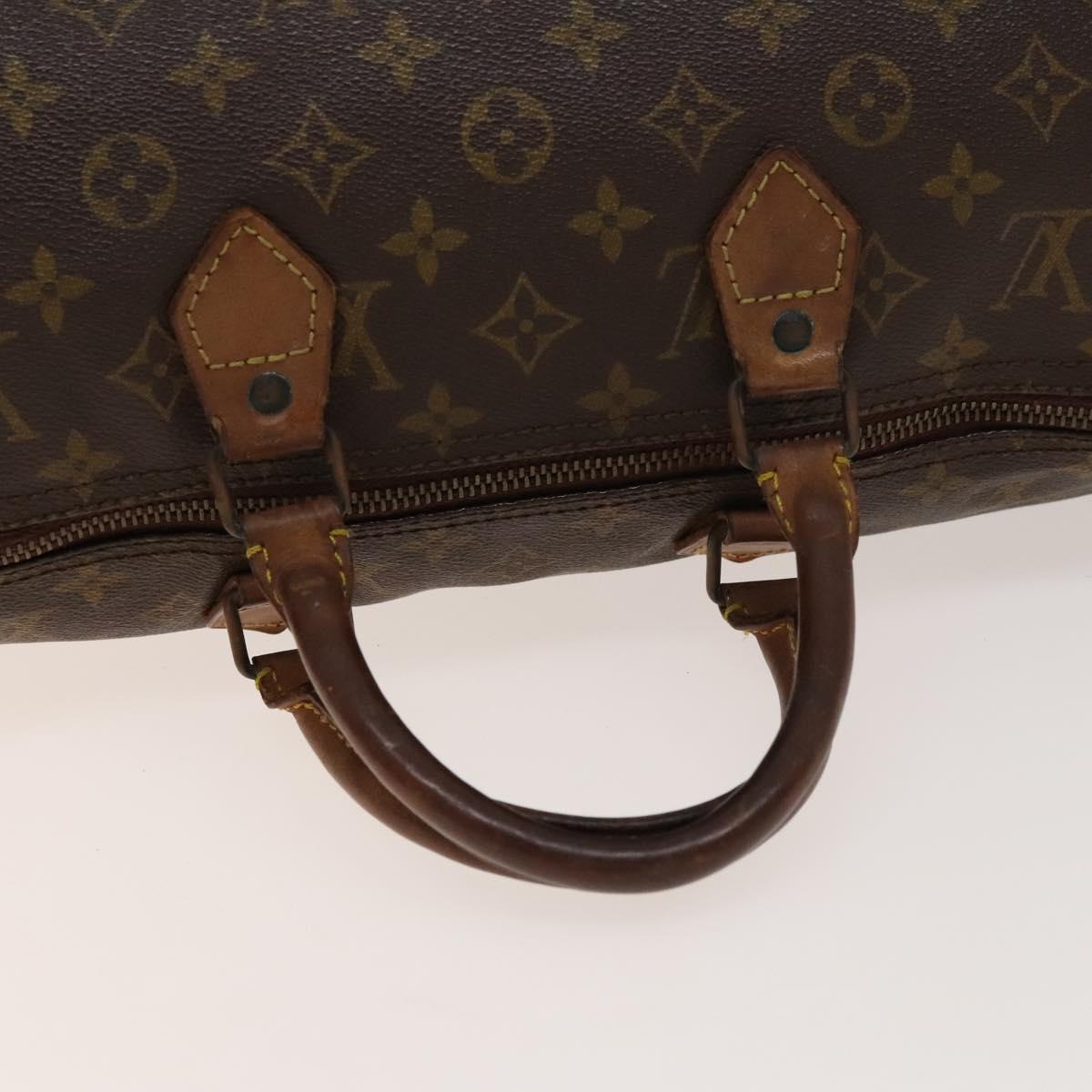 LOUIS VUITTON Monogram Speedy 35 Hand Bag M41524 LV Auth bs28843
