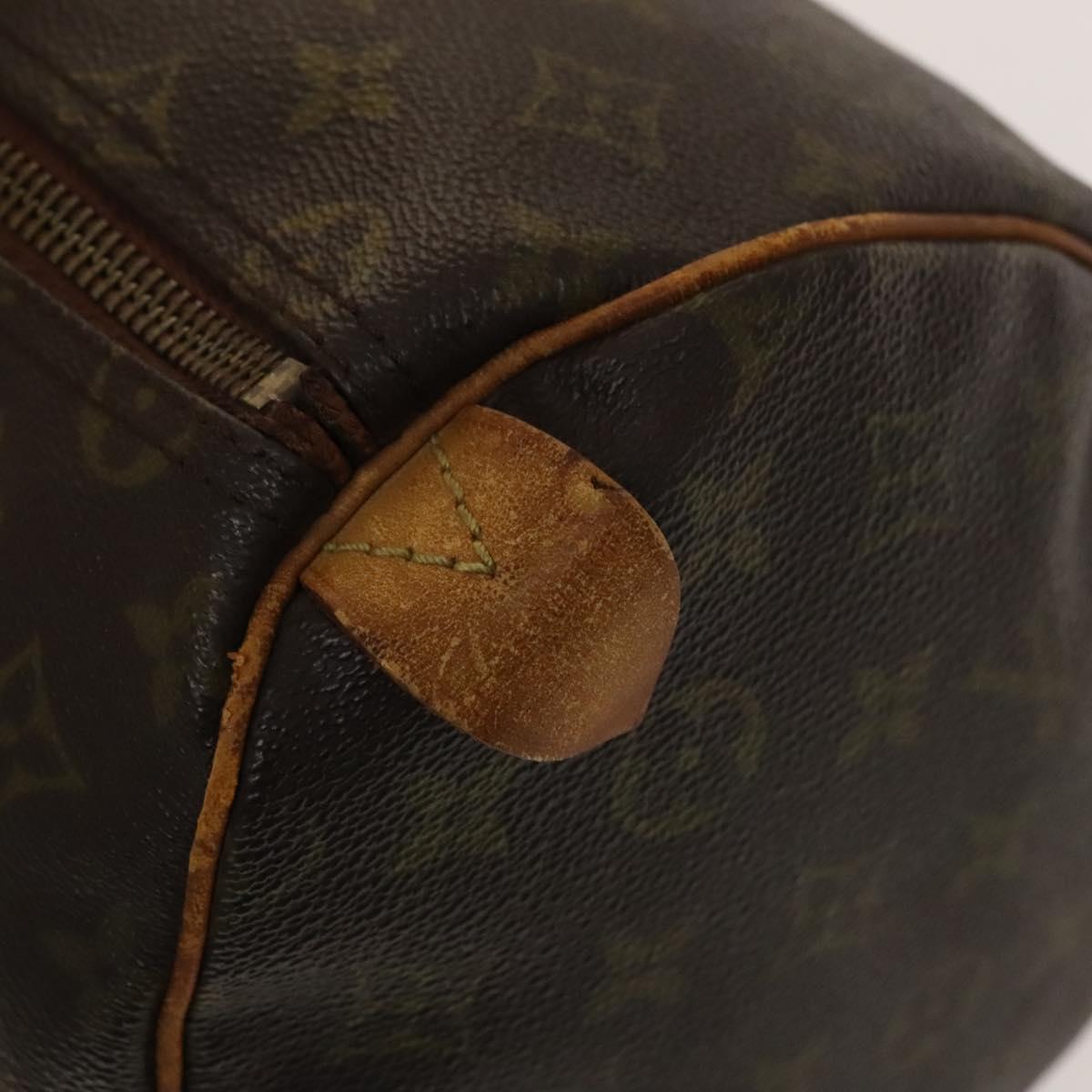 LOUIS VUITTON Monogram Speedy 35 Hand Bag M41524 LV Auth bs28844
