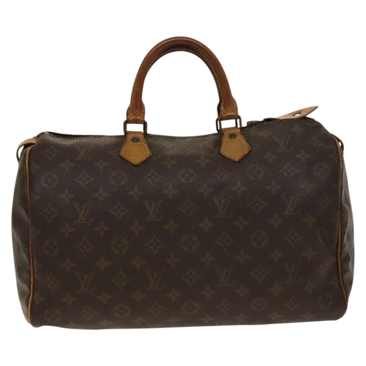 LOUIS VUITTON Monogram Speedy 35 Hand Bag M41524 LV Auth bs28844