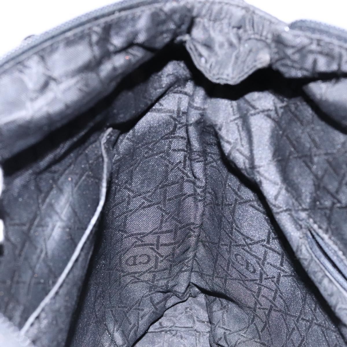 Christian Dior Tote Bag Nylon Black Auth bs28900