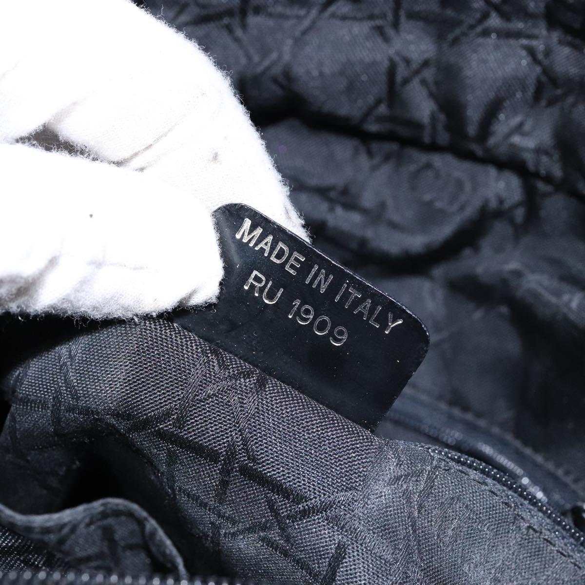 Christian Dior Tote Bag Nylon Black Auth bs28900
