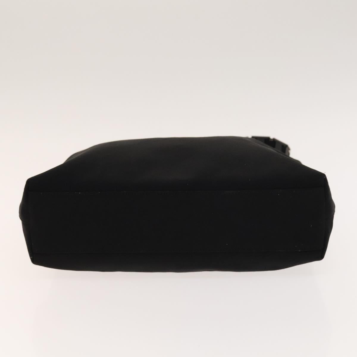 Salvatore Ferragamo Gancini Hand Bag Nylon 2Set Black Auth bs28917