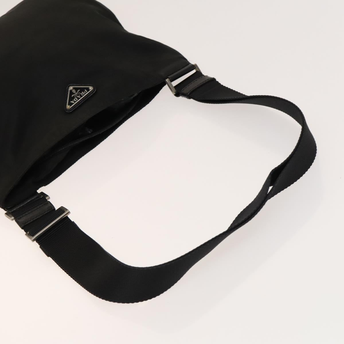PRADA Shoulder Bag Nylon 4Set Black Khaki Brown Auth bs28995