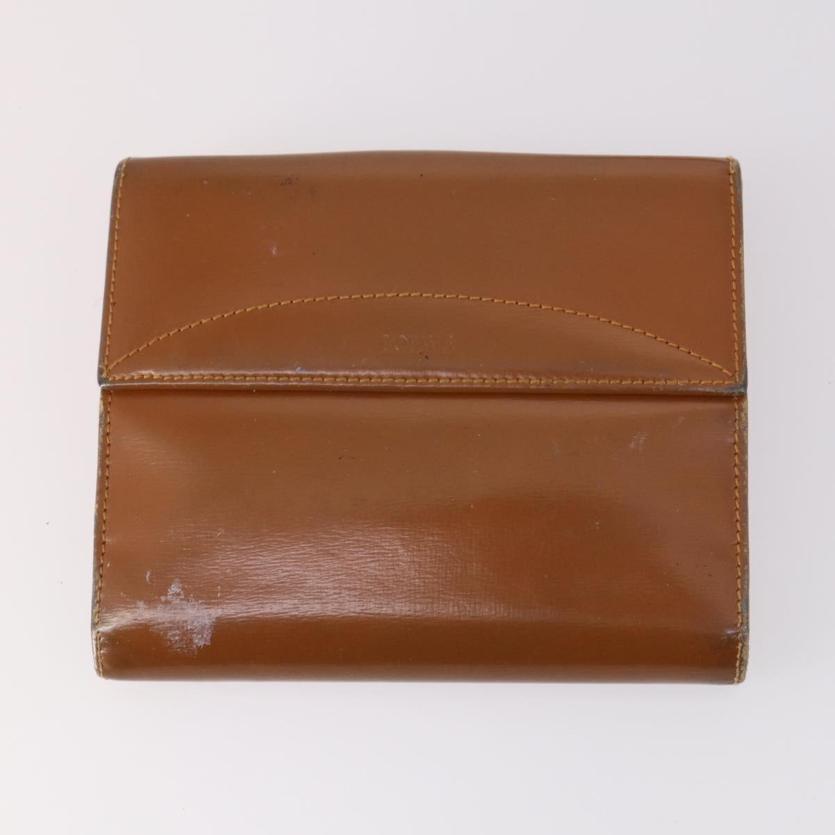 LOEWE Wallet Leather 4Set Beige Red black Auth bs29011