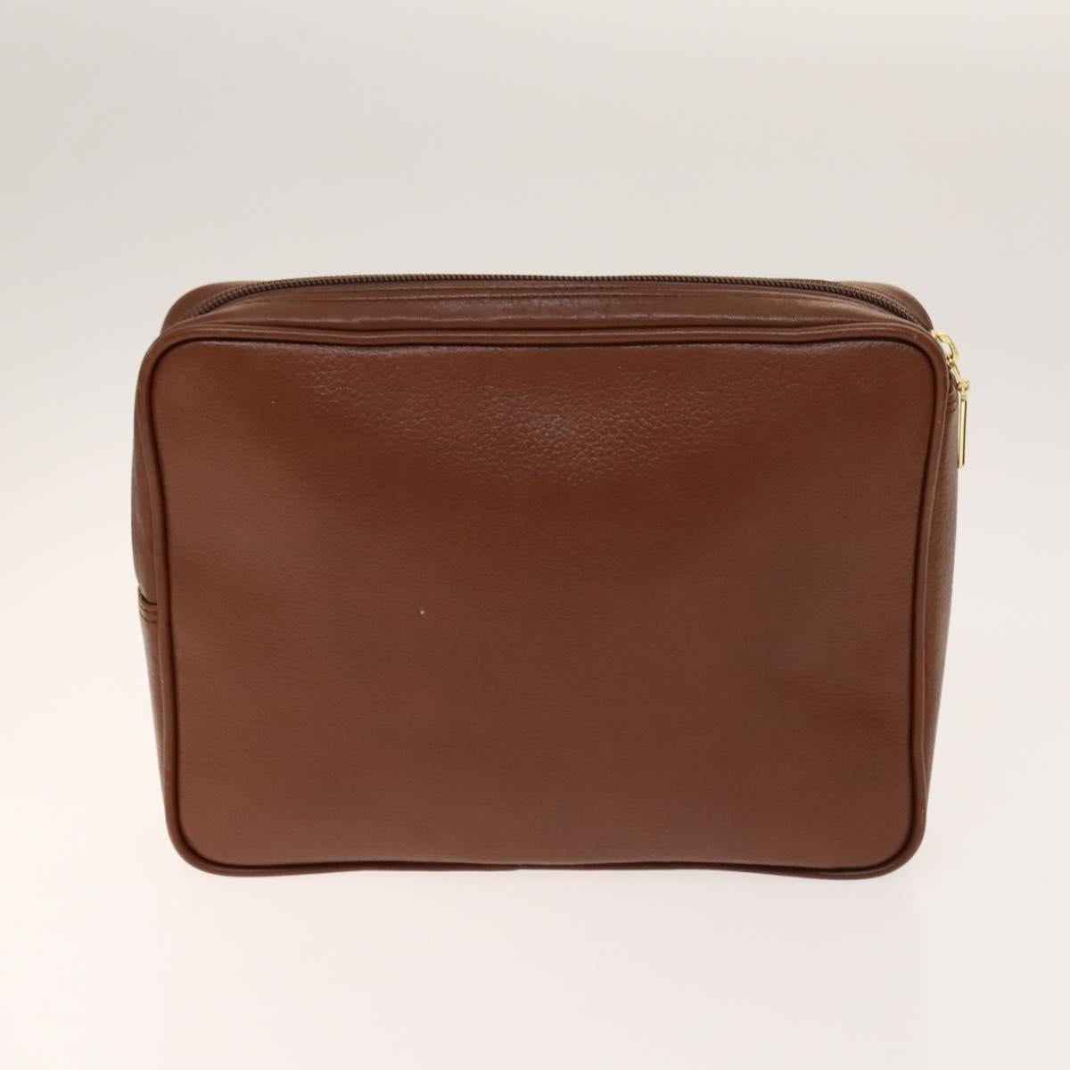 BURBERRY Clutch Bag Canvas Leather 4Set Beige Brown black Auth bs29014