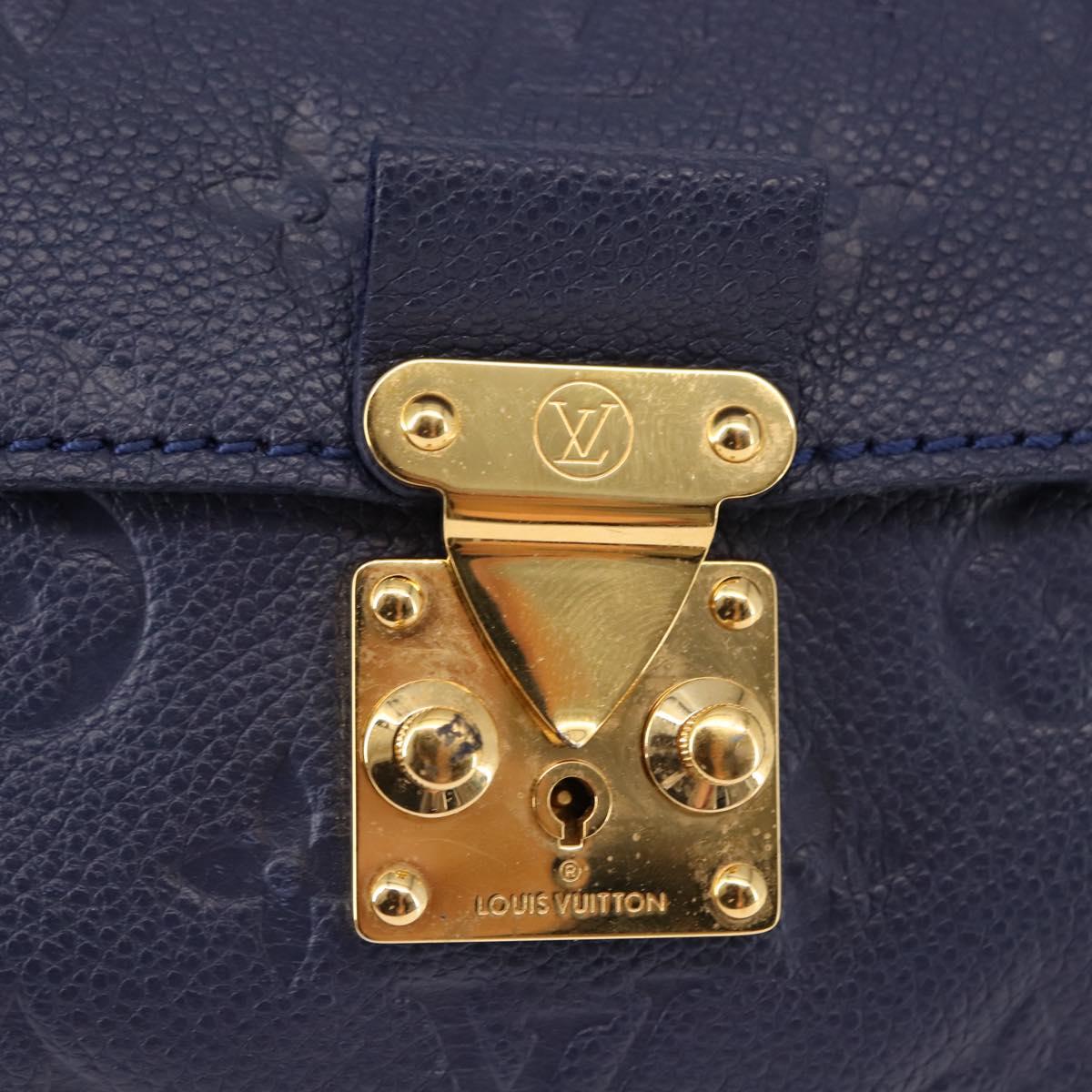 LOUIS VUITTON Monogram Empreinte Fascinant Bag Celest M40787 LV Auth bs29032