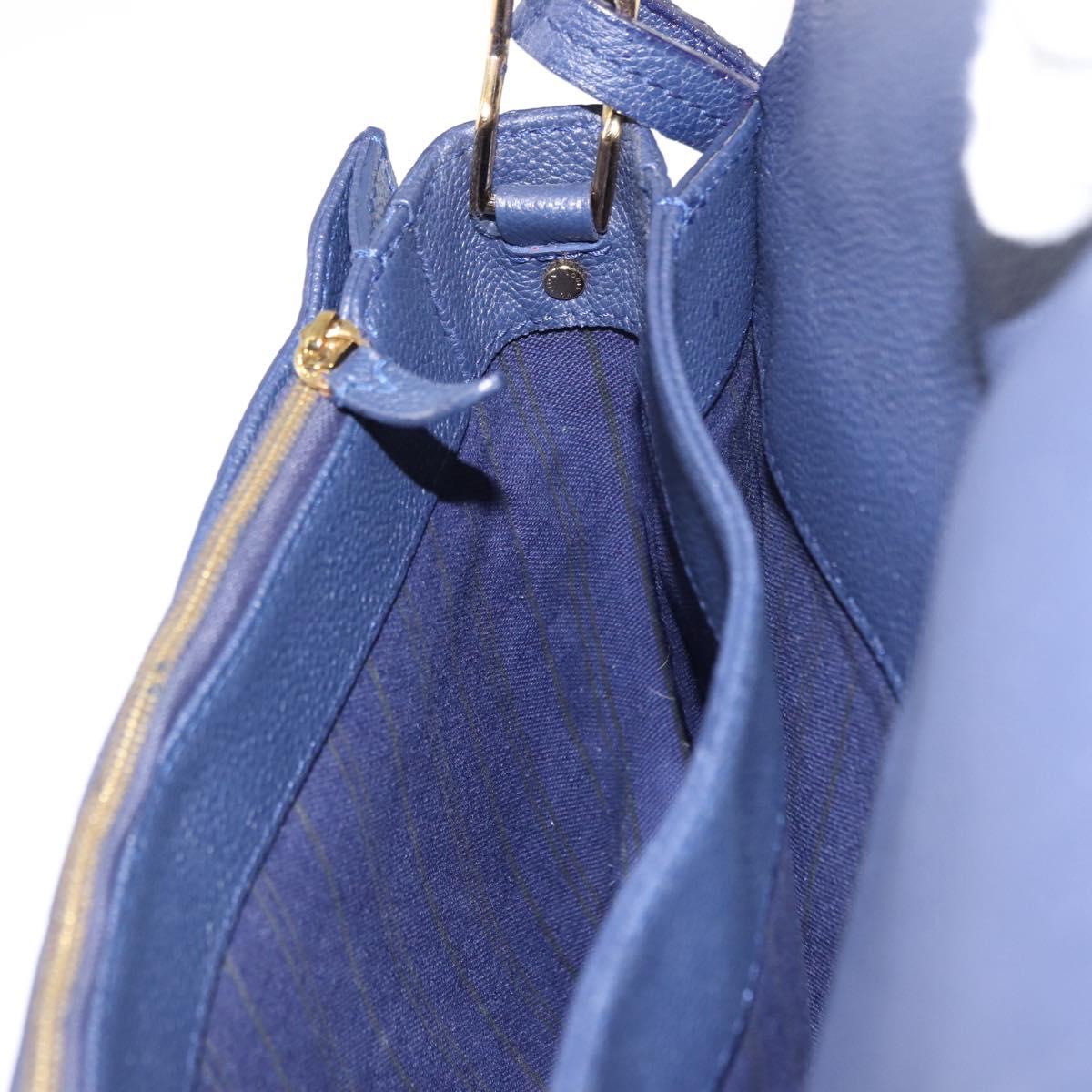 LOUIS VUITTON Monogram Empreinte Fascinant Bag Celest M40787 LV Auth bs29032