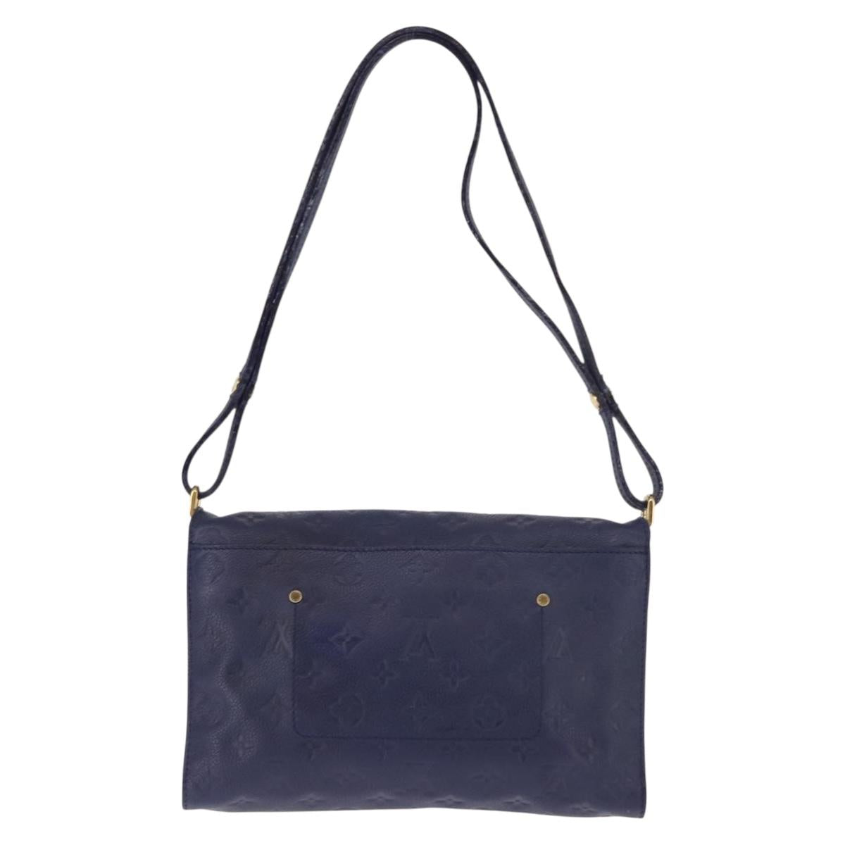 LOUIS VUITTON Monogram Empreinte Fascinant Bag Celest M40787 LV Auth bs29032