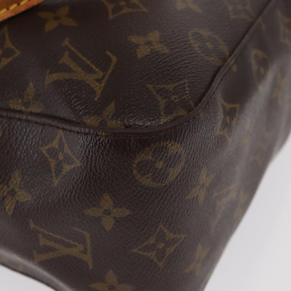 LOUIS VUITTON Monogram Looping GM Shoulder Bag M51145 LV Auth bs29035