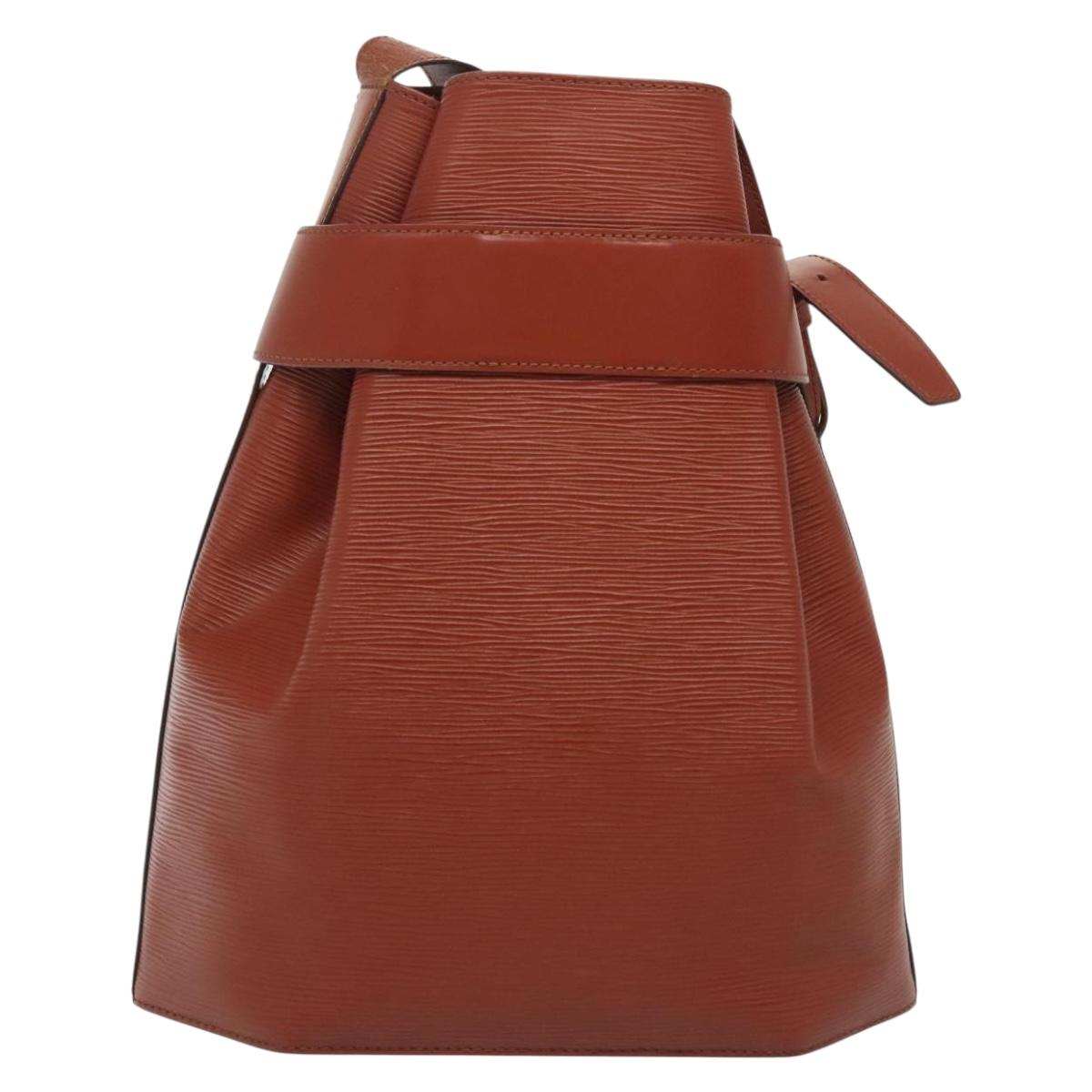 LOUIS VUITTON Epi Sac Depaule GM Shoulder Bag Brown M80193 LV Auth bs29040