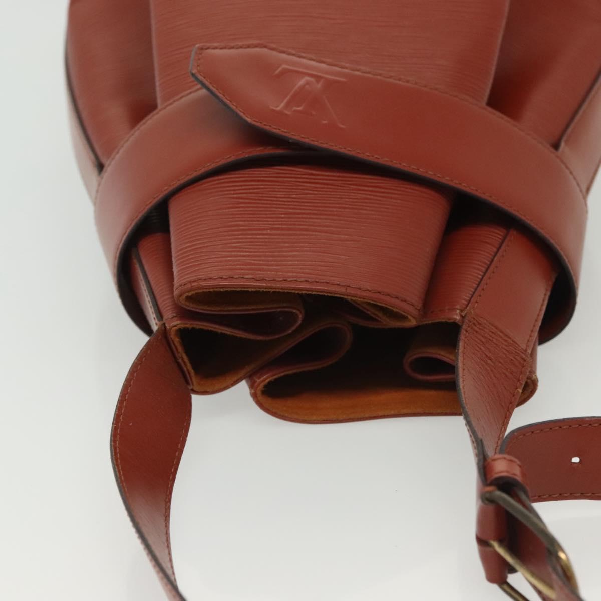LOUIS VUITTON Epi Sac Depaule GM Shoulder Bag Brown M80193 LV Auth bs29040