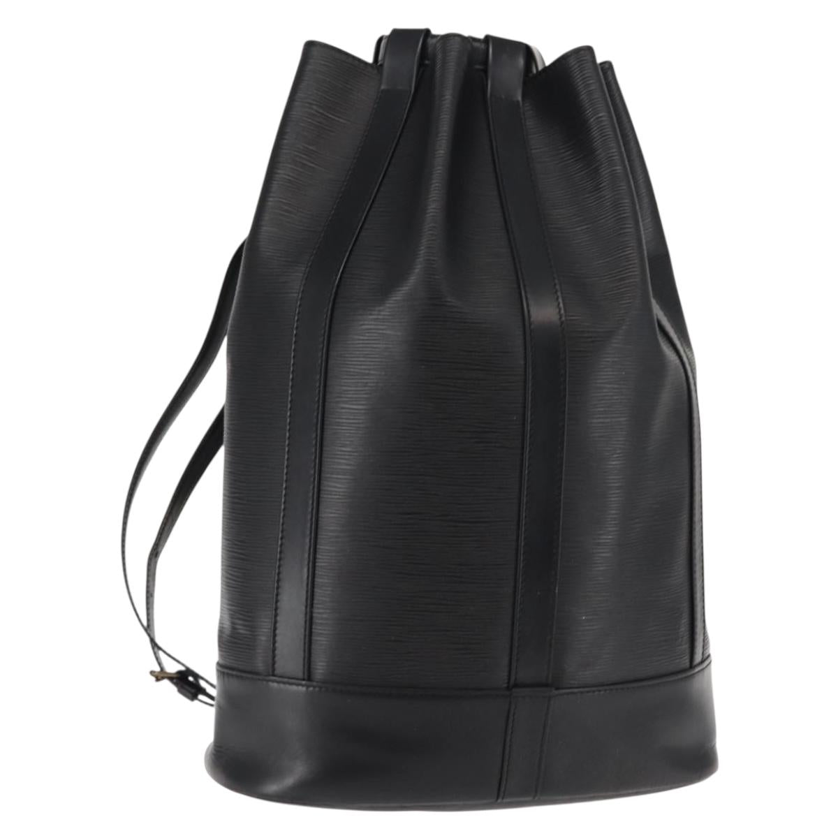 LOUIS VUITTON Epi Randonnee GM Shoulder Bag Black M43082 LV Auth bs29041