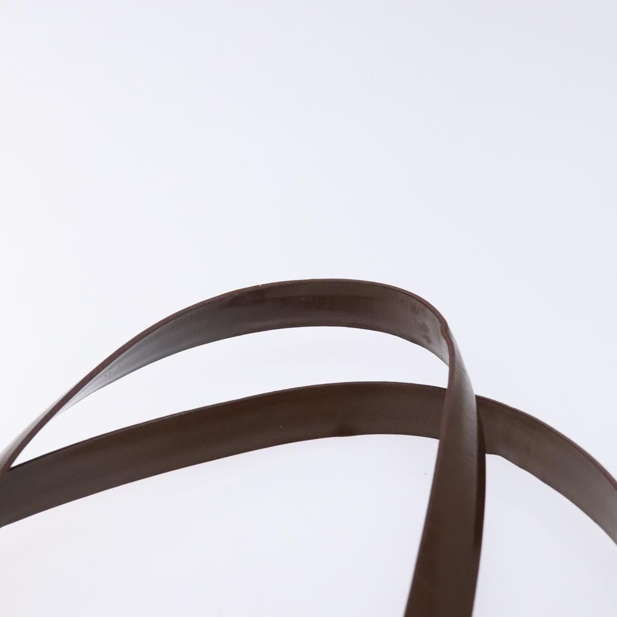 PRADA Tote Bag Nylon Khaki Silver Auth bs29054