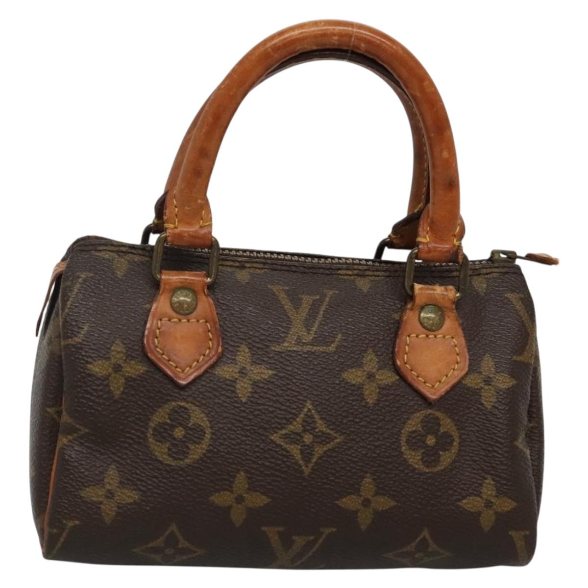 LOUIS VUITTON Monogram Mini Speedy Hand Bag M41534 LV Auth bs29086