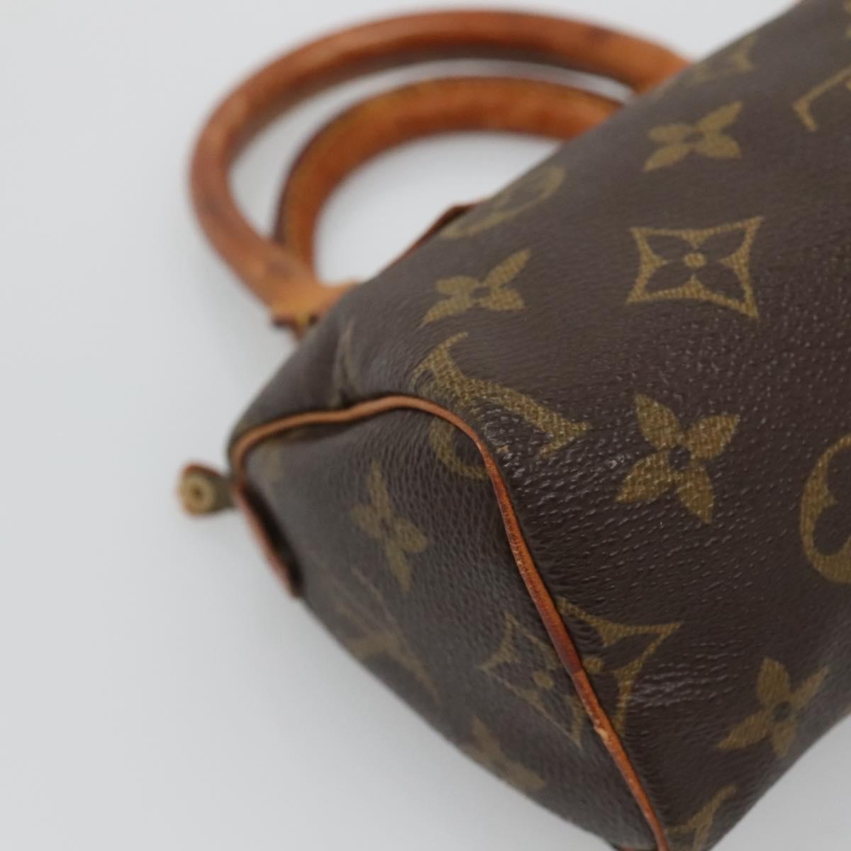LOUIS VUITTON Monogram Mini Speedy Hand Bag M41534 LV Auth bs29086
