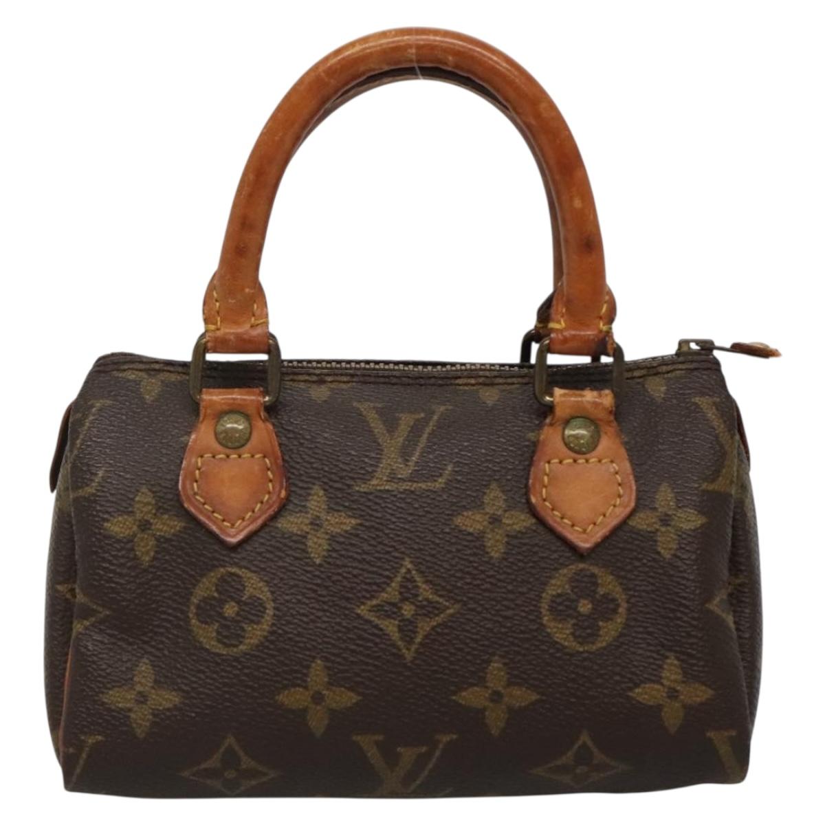 LOUIS VUITTON Monogram Mini Speedy Hand Bag M41534 LV Auth bs29086