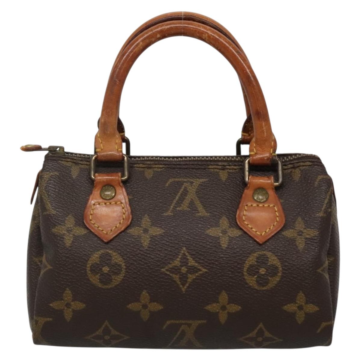 LOUIS VUITTON Monogram Mini Speedy Hand Bag M41534 LV Auth bs29086