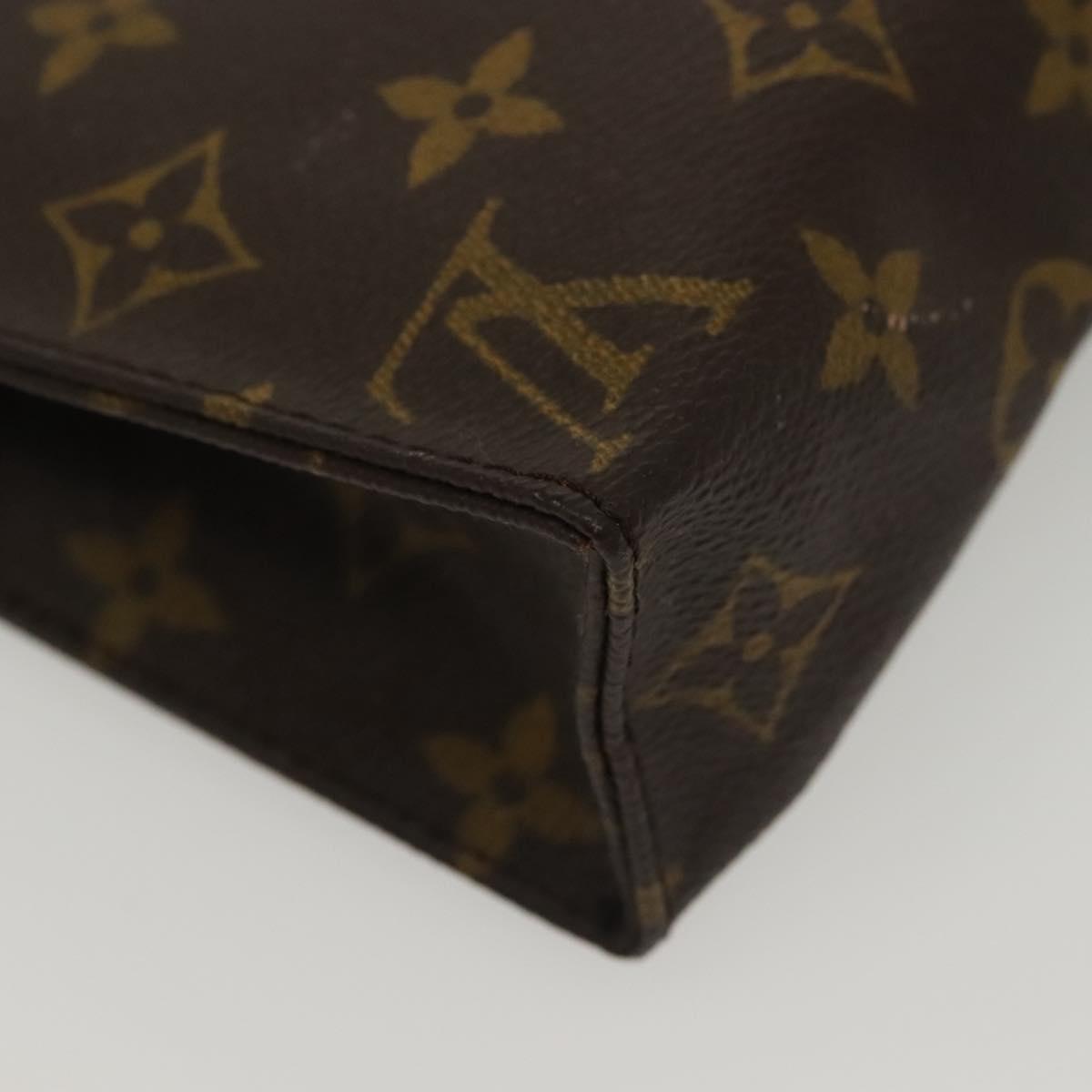 LOUIS VUITTON Monogram Poche Toilette 19 Pouch M47544 LV Auth bs29087