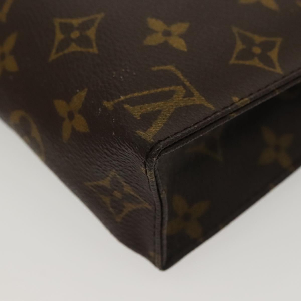 LOUIS VUITTON Monogram Poche Toilette 19 Pouch M47544 LV Auth bs29087
