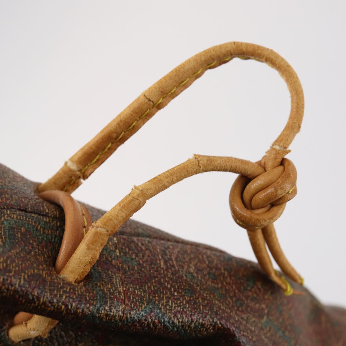 ETRO Paisley Shoulder Bag PVC 3Set Brown Auth bs29135