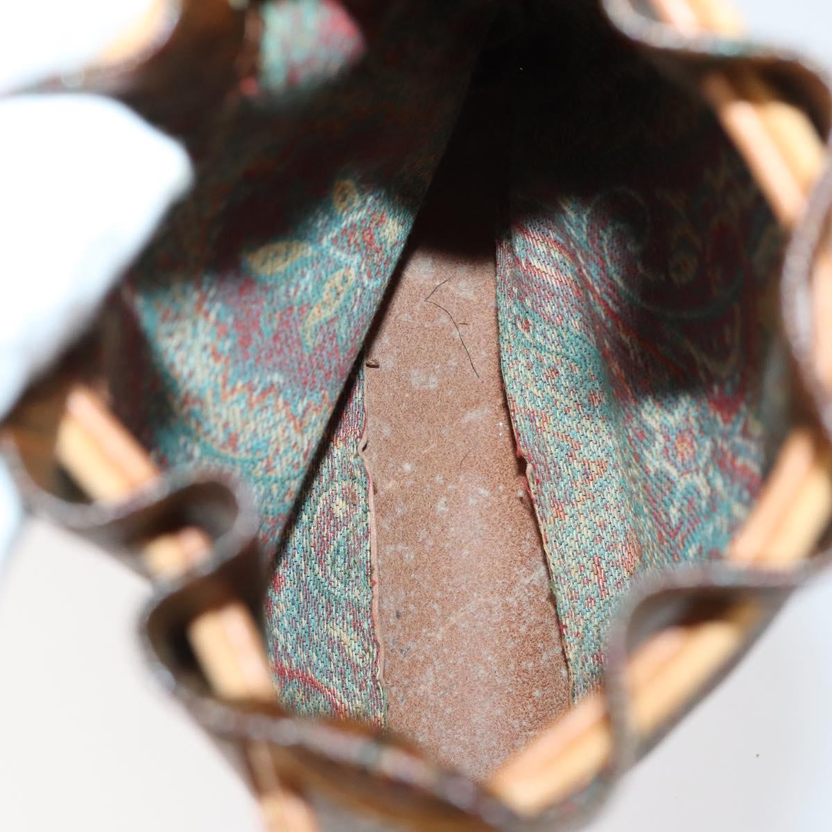 ETRO Paisley Shoulder Bag PVC 3Set Brown Auth bs29135