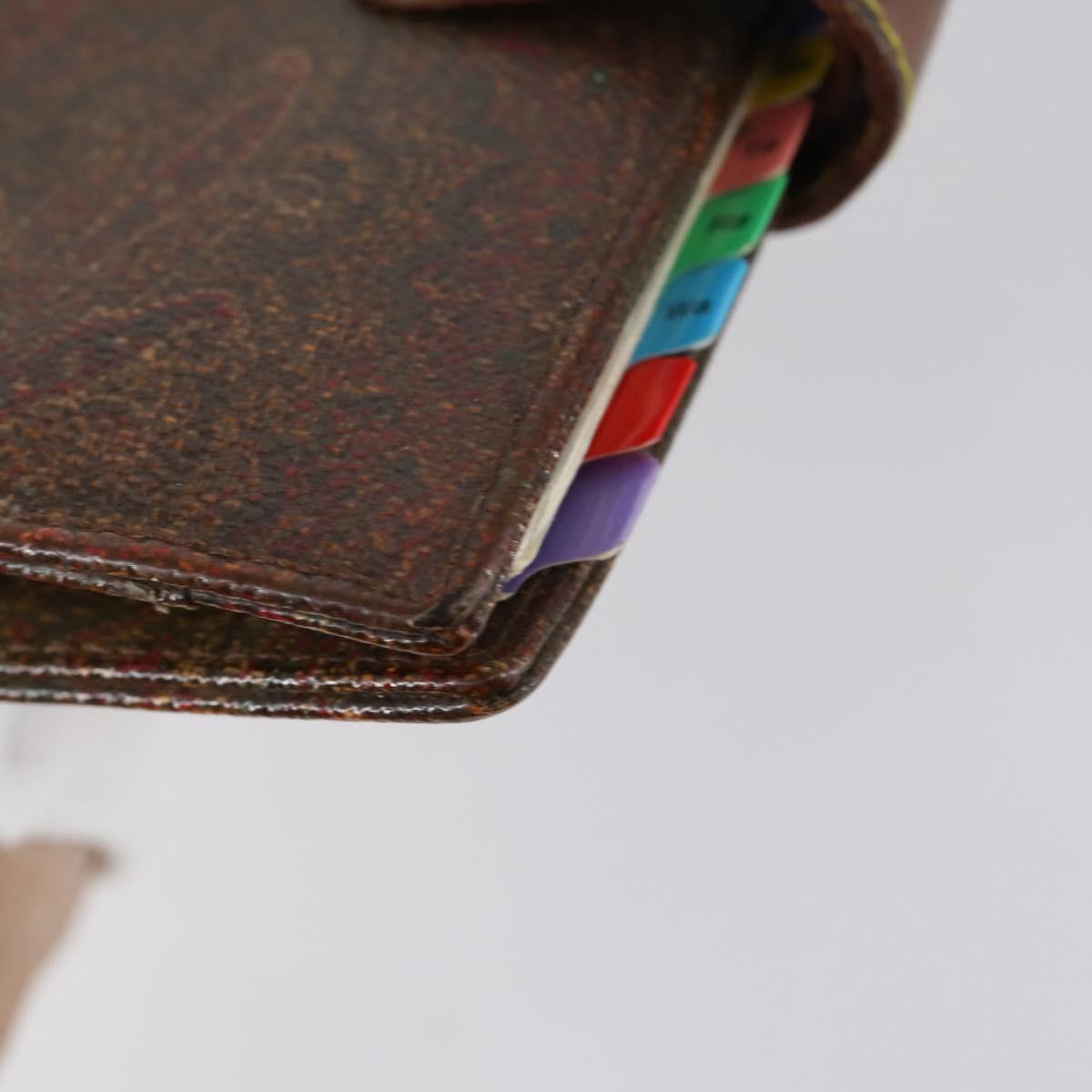 ETRO Paisley Shoulder Bag PVC 3Set Brown Auth bs29135