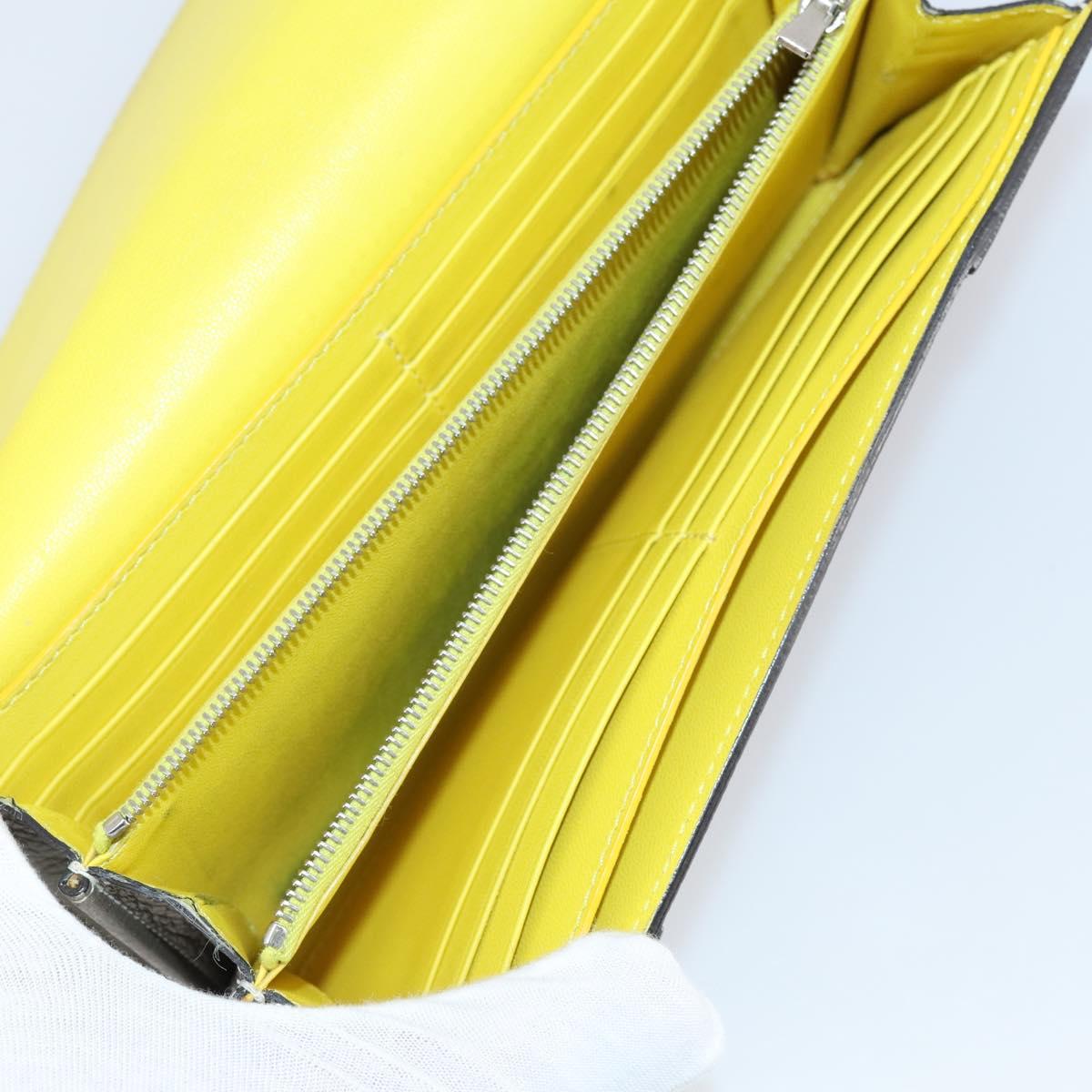 CELINE Macadam Canvas Clutch Bag PVC 4Set Brown Beige Auth bs29137