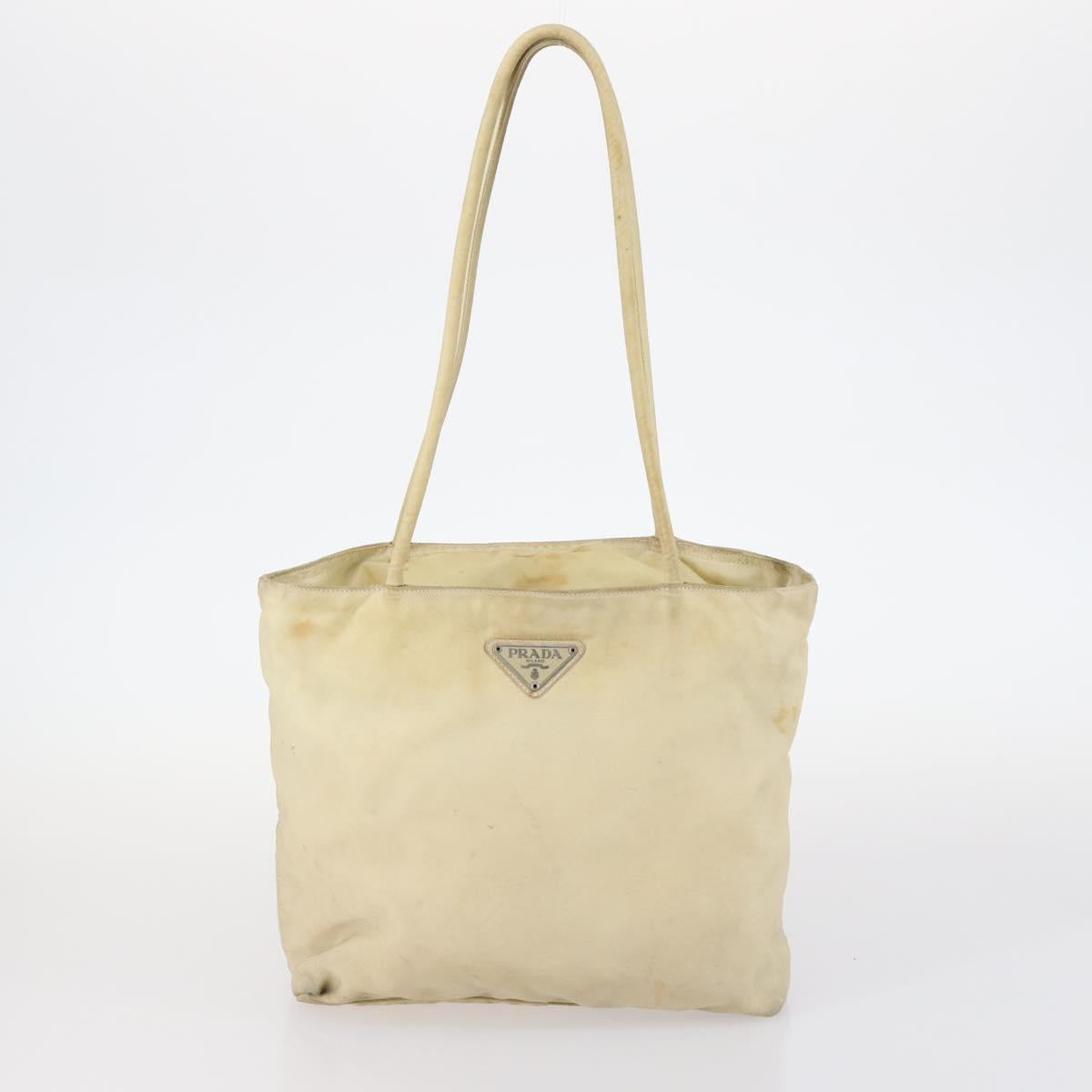 Christian Dior PRADA Trotter Canvas Bag Pile Nylon 3Set Pink Beige Auth bs29145